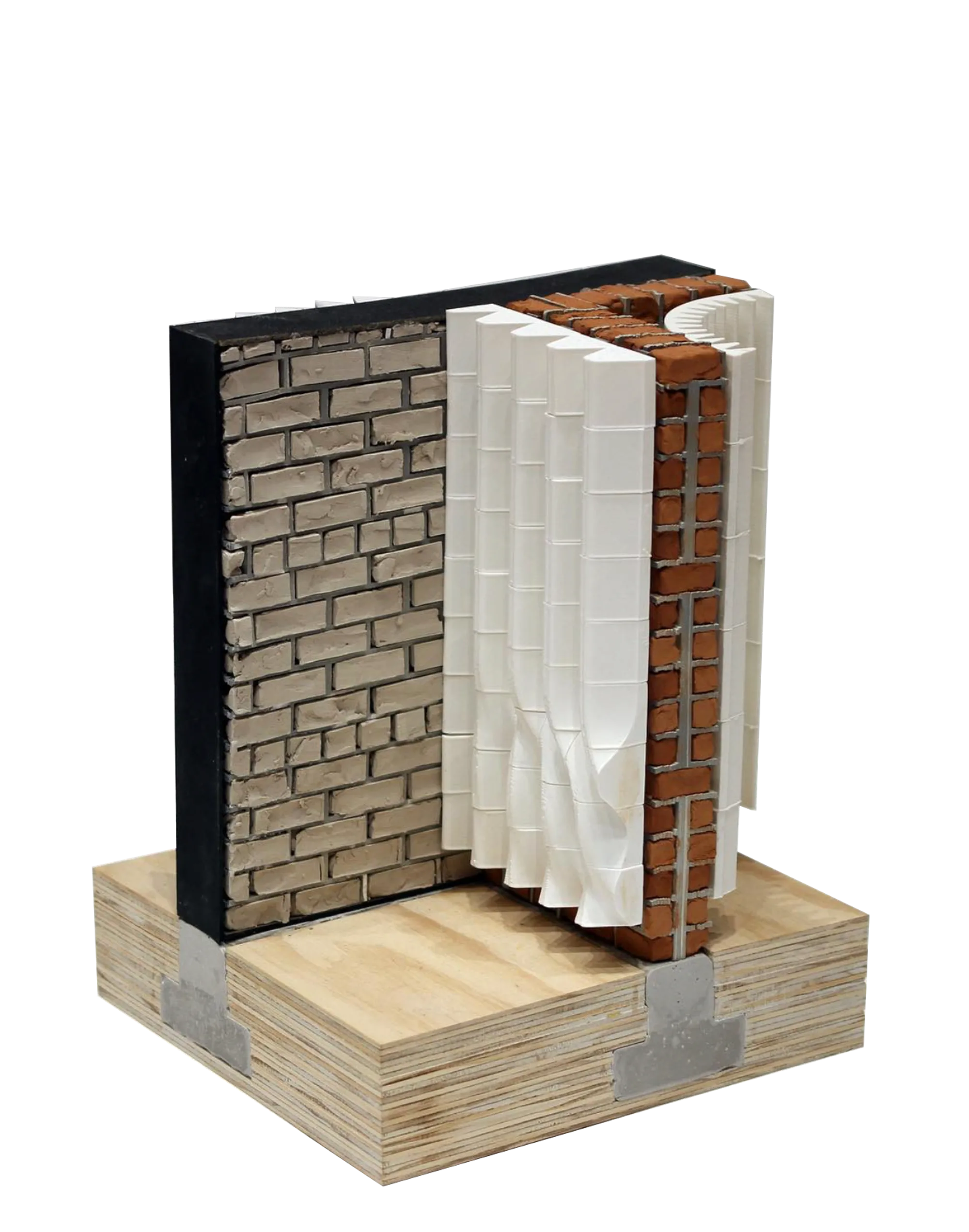 PHYSICAL MODEL / WALL SECTION / BRICK + PRINTED VEIL